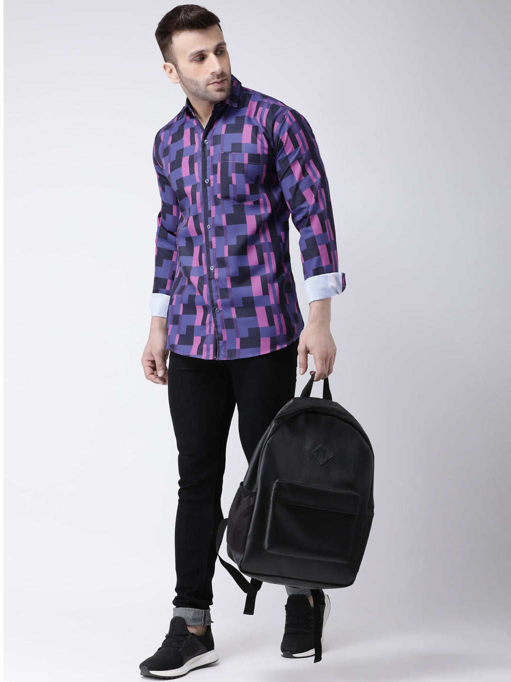 RIAG Multi color Men's Full Sleeves Printed Shirt
