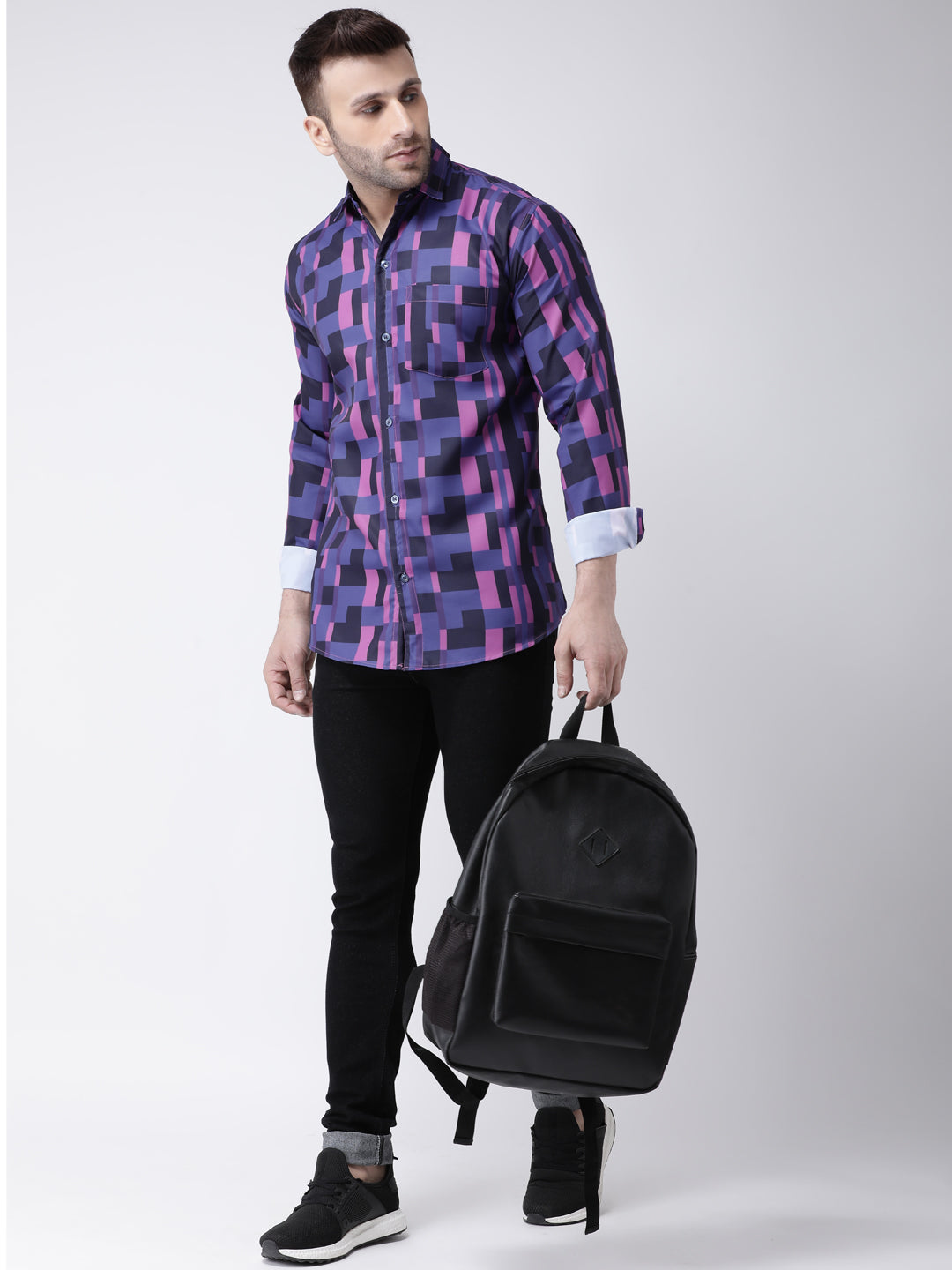RIAG Multi color Men's Full Sleeves Printed Shirt