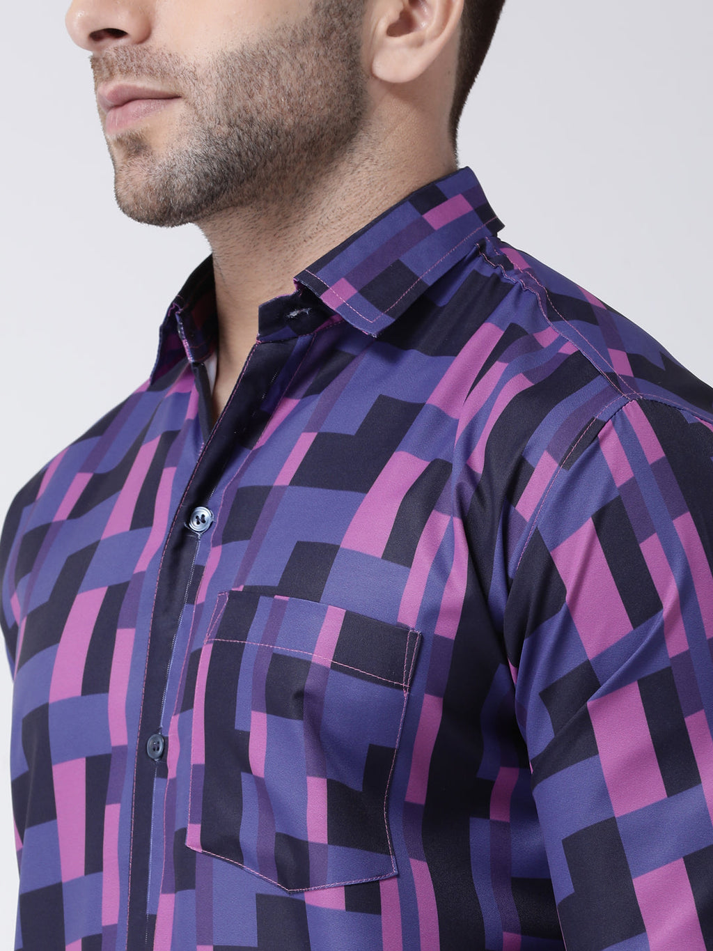 RIAG Multi color Men's Full Sleeves Printed Shirt