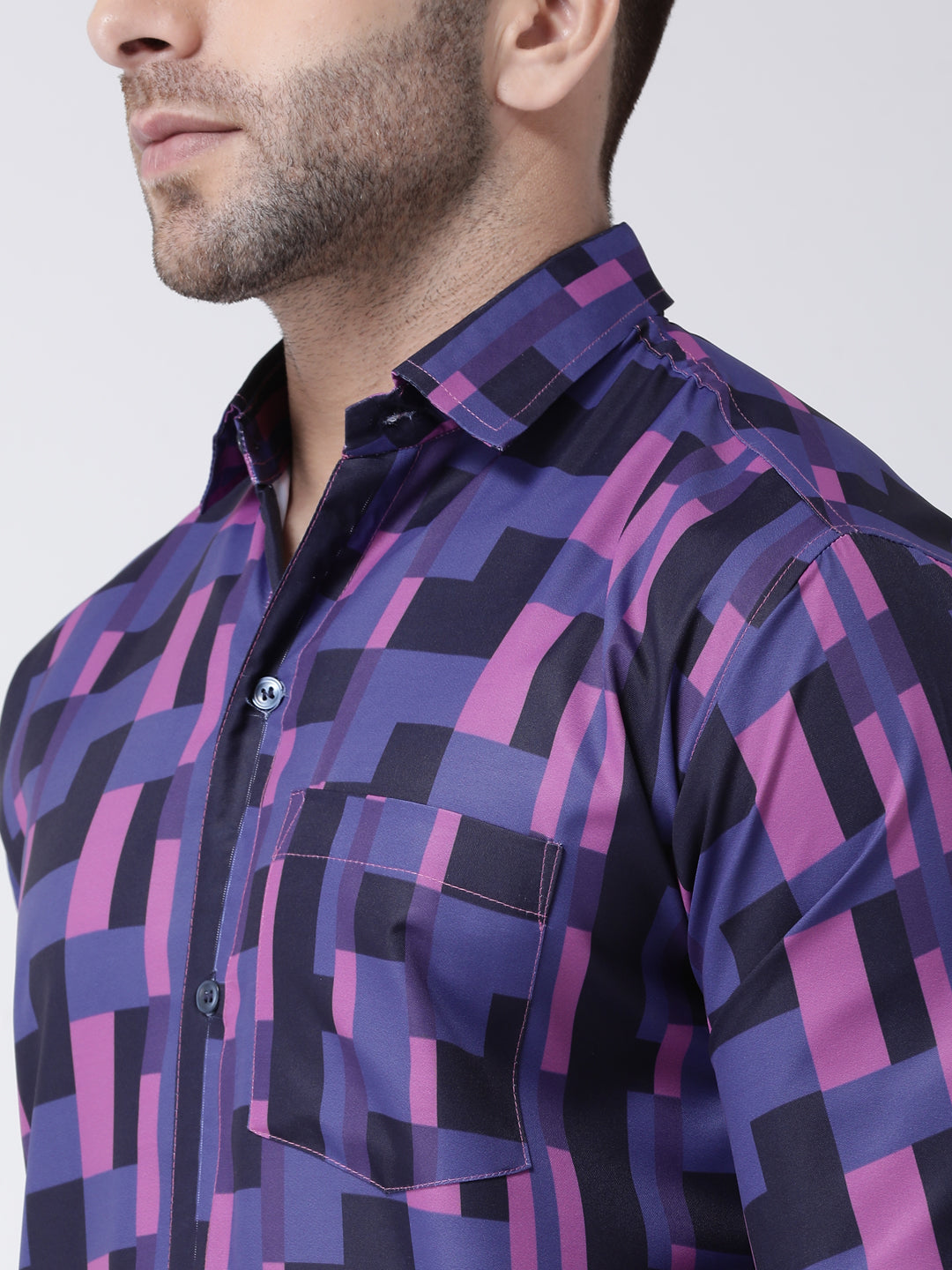 RIAG Multi color Men's Full Sleeves Printed Shirt