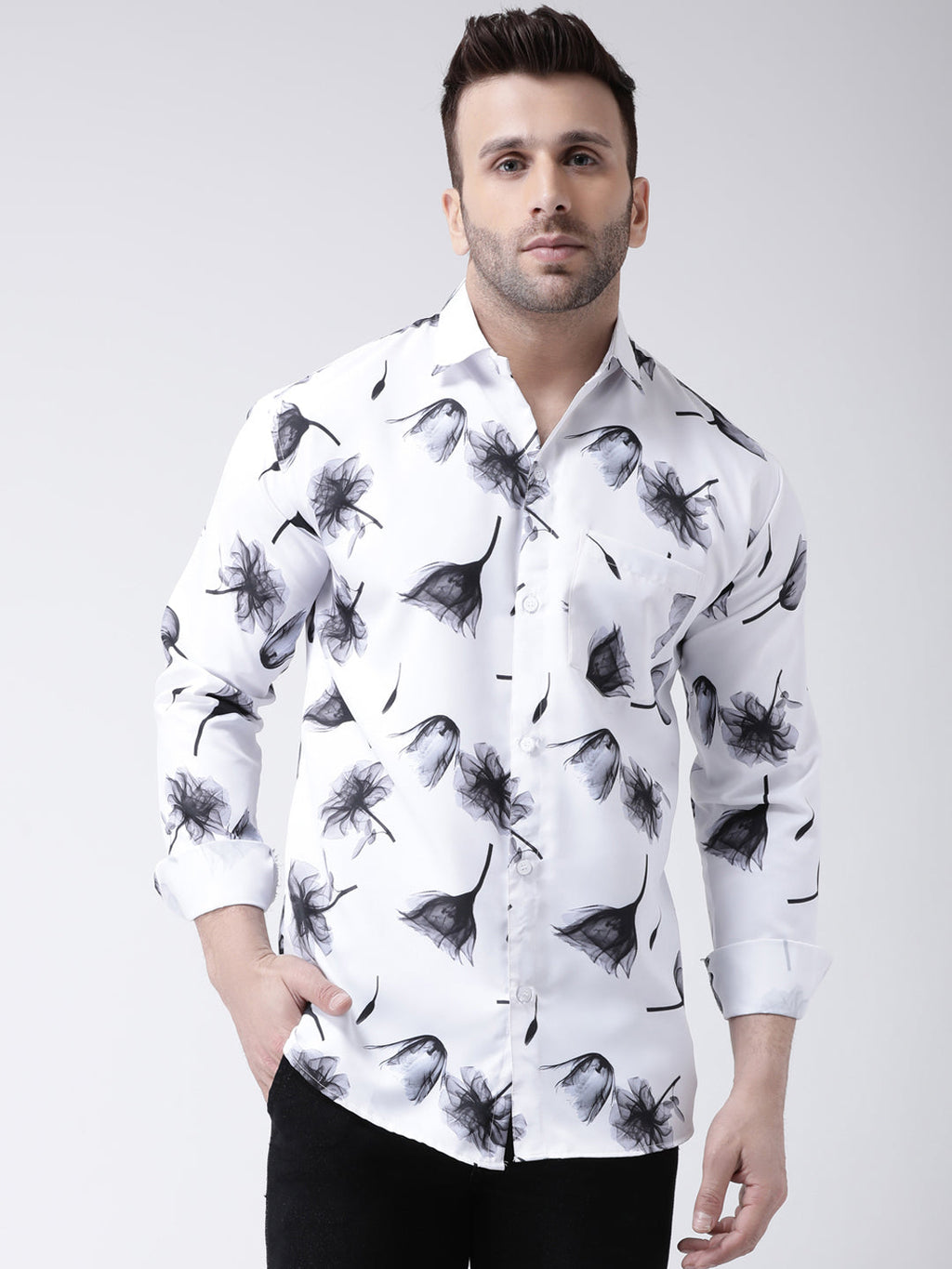 RIAG Multi color Men's Full Sleeves Printed Shirt