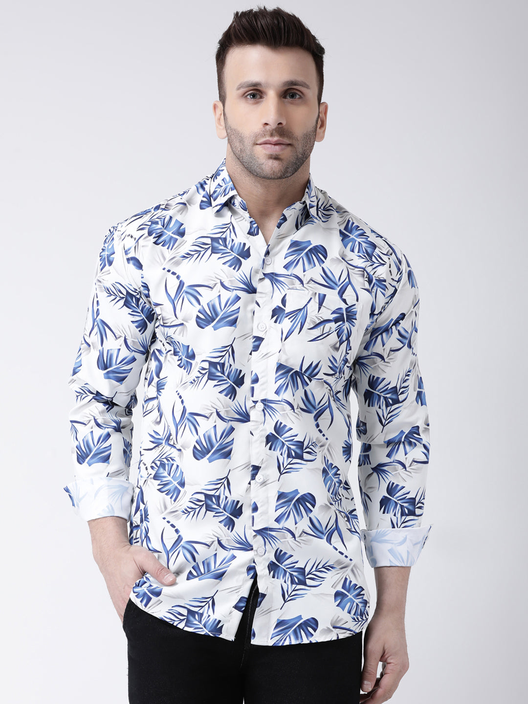 RIAG Multi color Men's Full Sleeves Printed Shirt