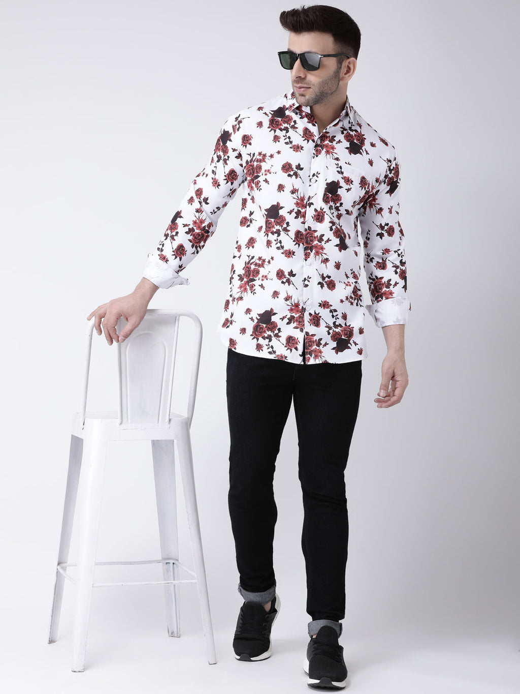 RIAG Multi color Men's Full Sleeves Printed Shirt