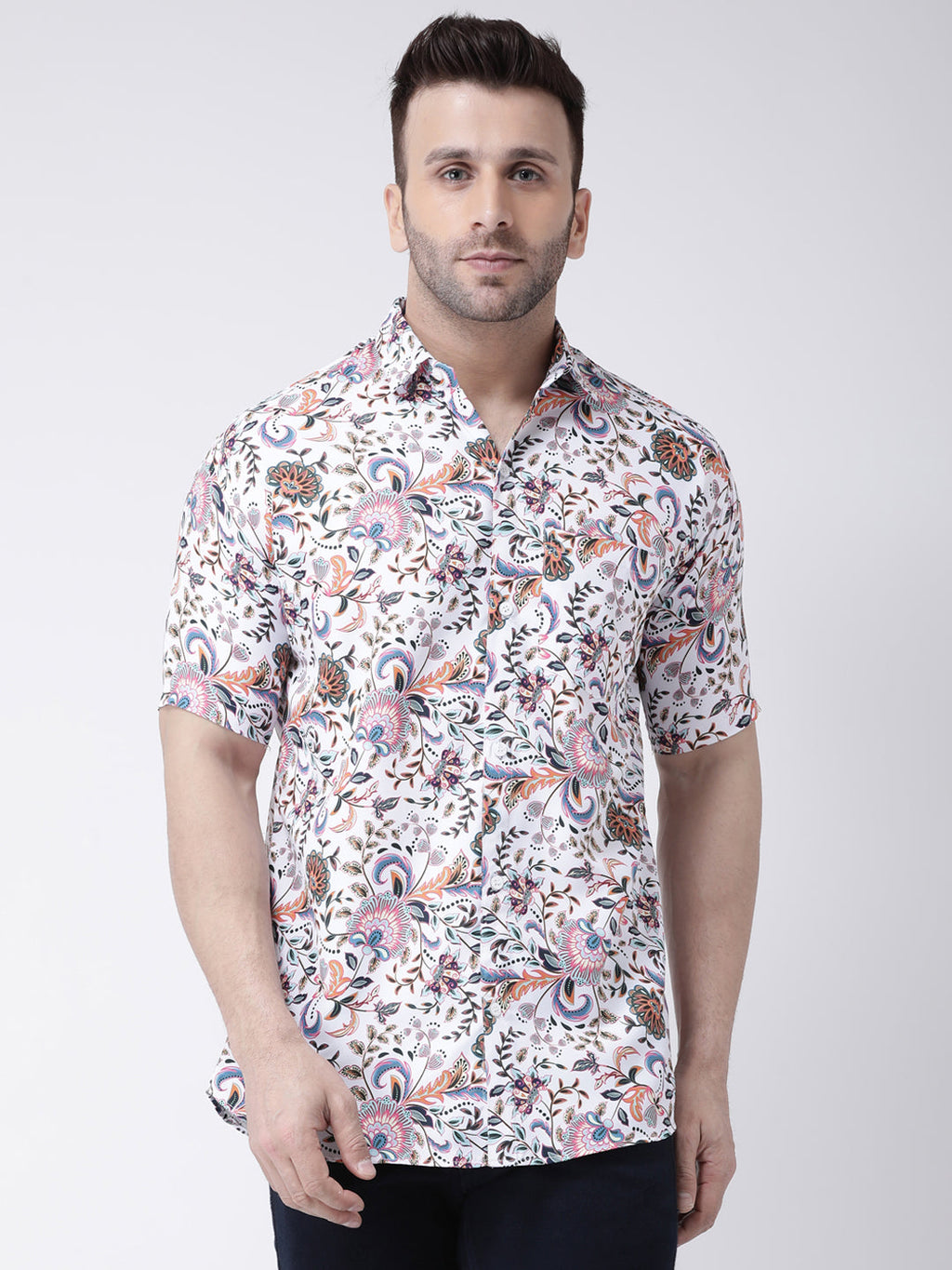 RIAG Multi color Men's Half Sleeves Printed Shirt
