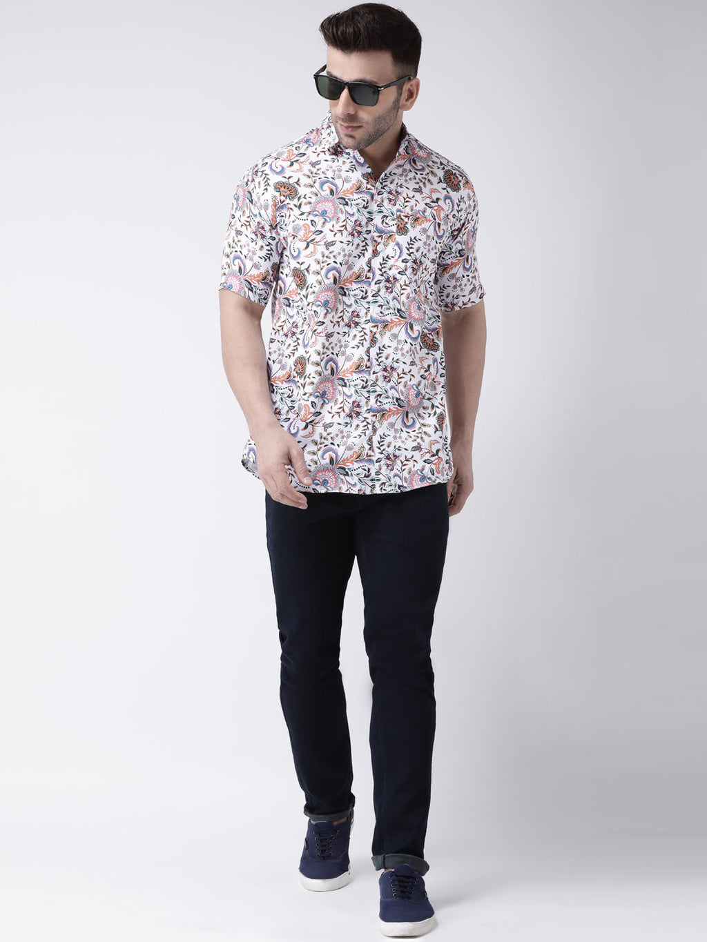 RIAG Multi color Men's Half Sleeves Printed Shirt