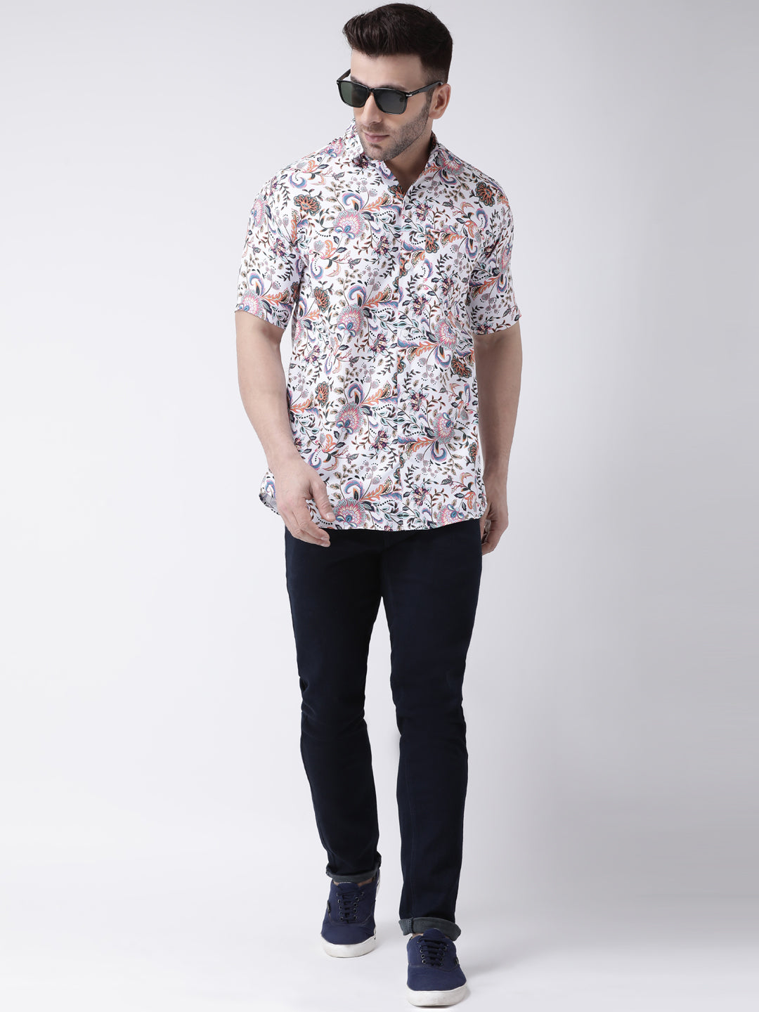 RIAG Multi color Men's Half Sleeves Printed Shirt