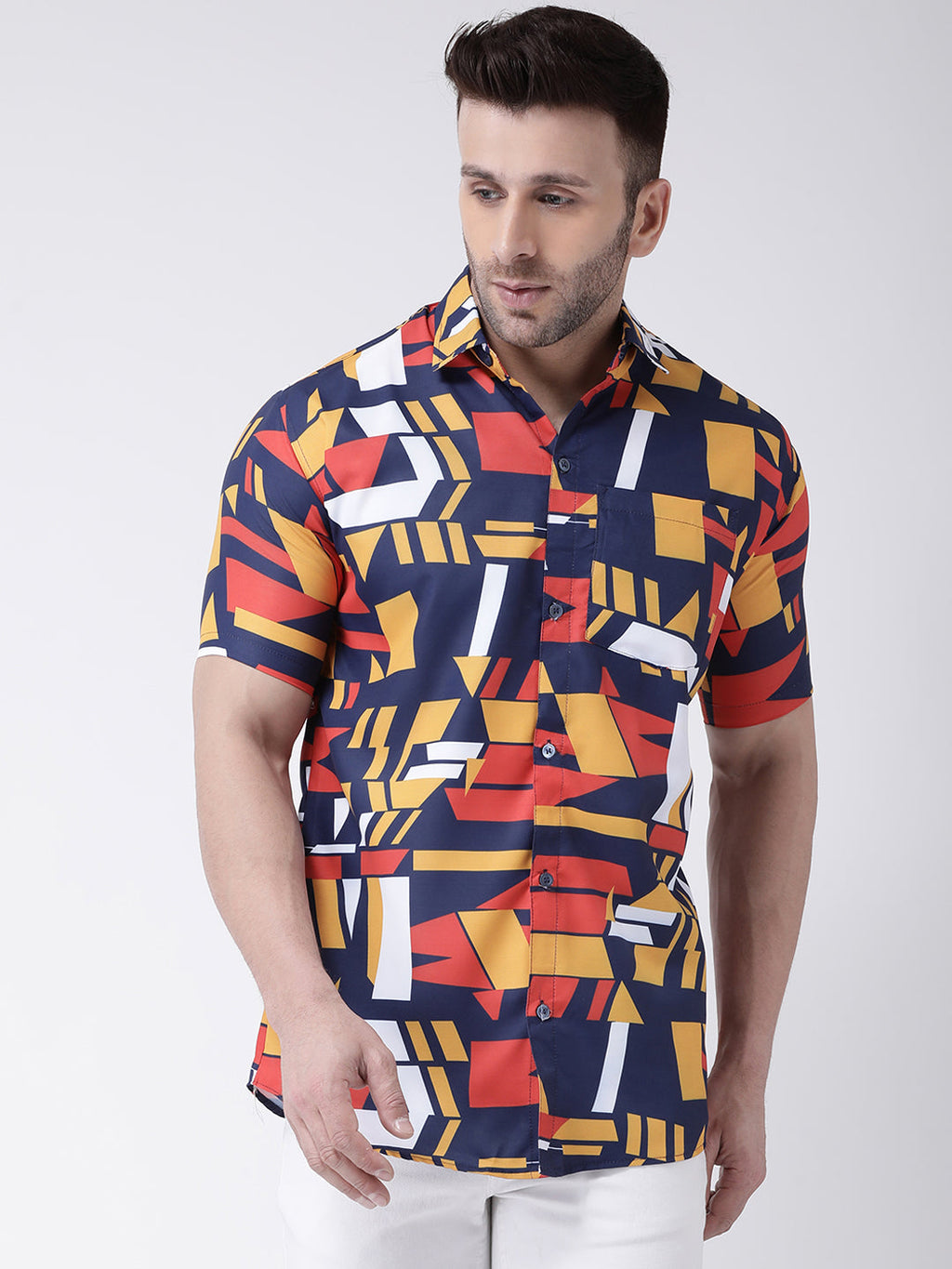 RIAG Multi color Men's Half Sleeves Printed Shirt