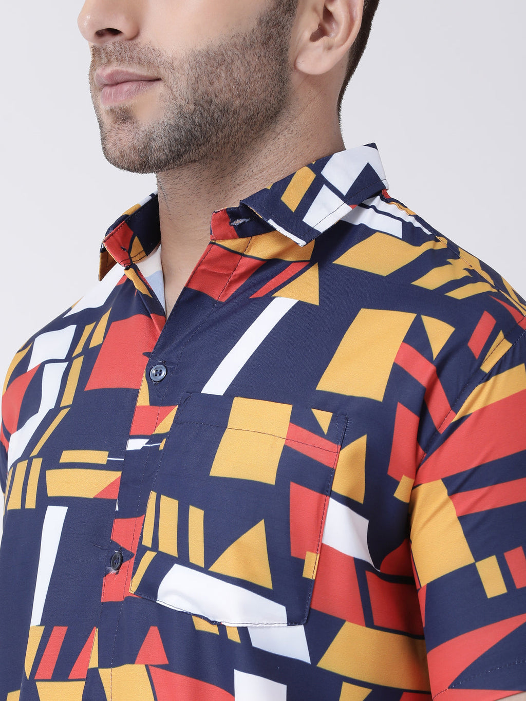 RIAG Multi color Men's Half Sleeves Printed Shirt