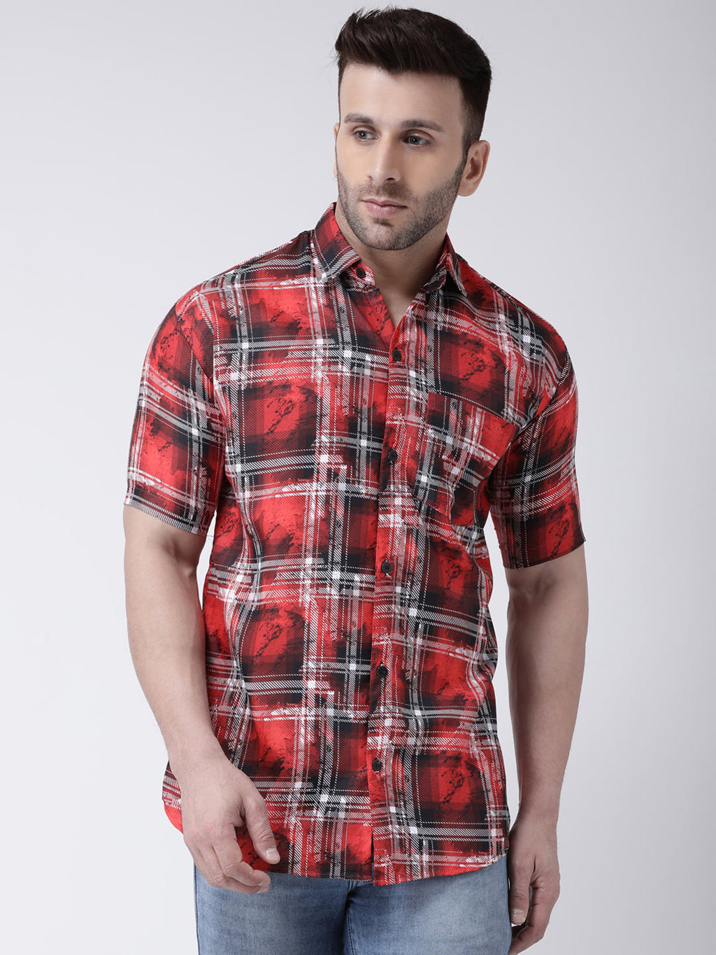 RIAG Multi color Men's Half Sleeves Printed Shirt