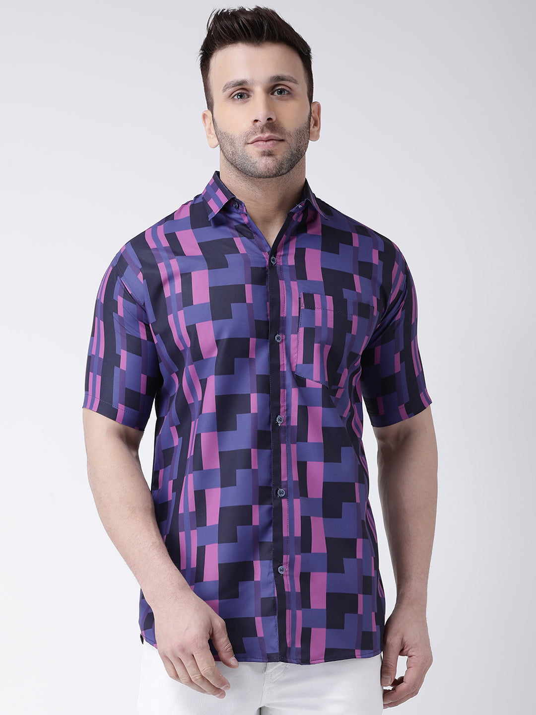RIAG Multi color Men's Half Sleeves Printed Shirt