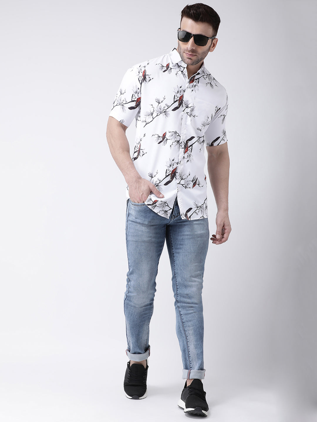 RIAG Multi color Men's Half Sleeves Printed Shirt