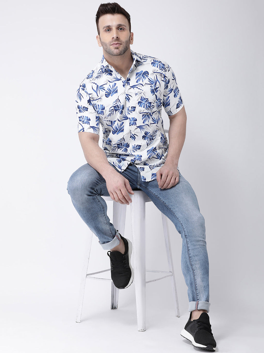 RIAG Multi color Men's Half Sleeves Printed Shirt