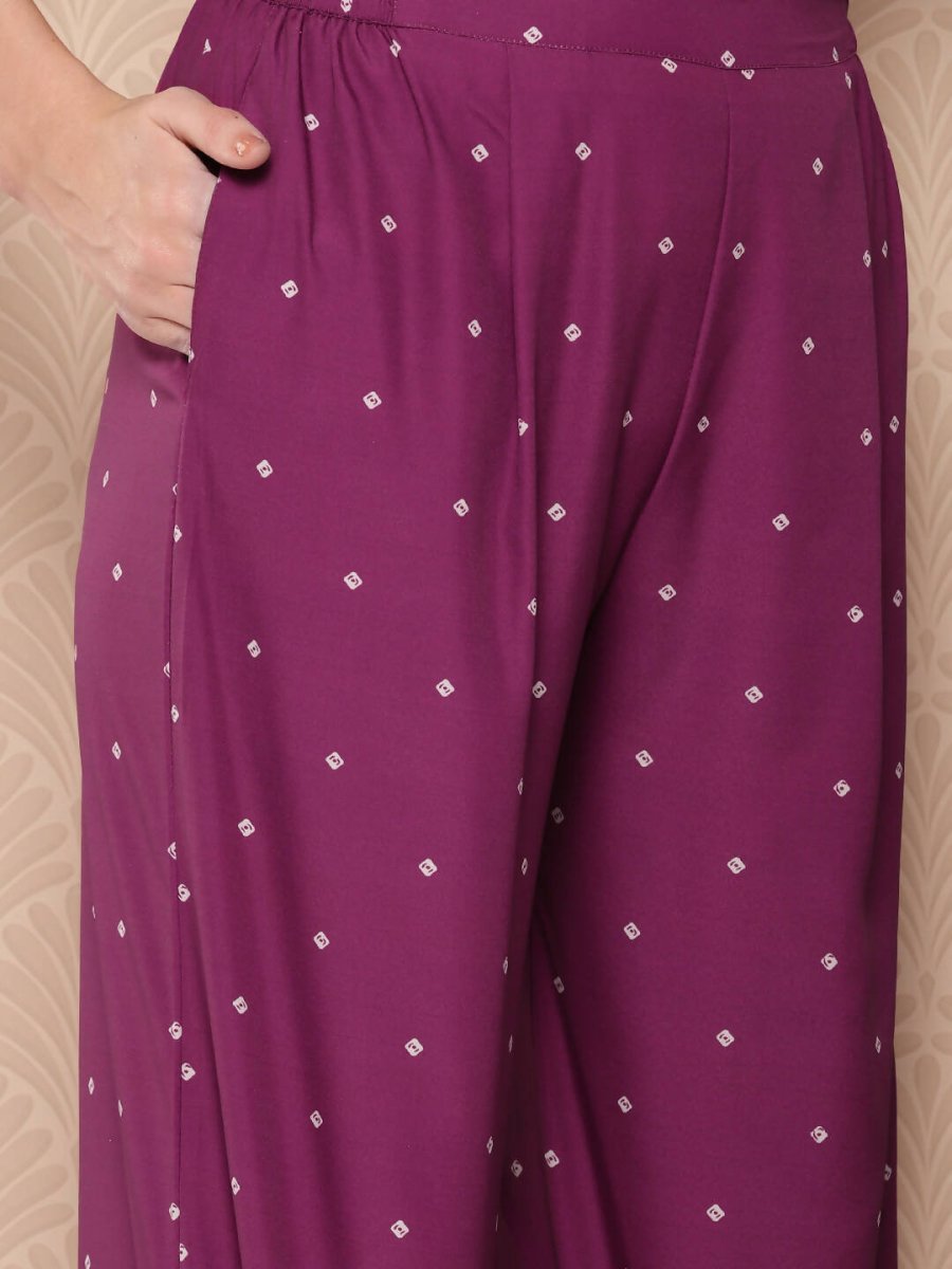 Ahalyaa Women's Traditional wear Kurta Set - Purple
