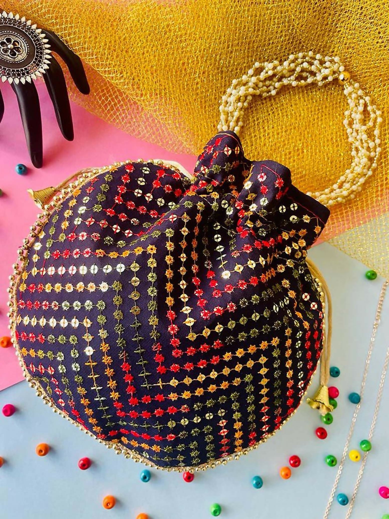 Joban Fashion Potli Bags - Multicolor