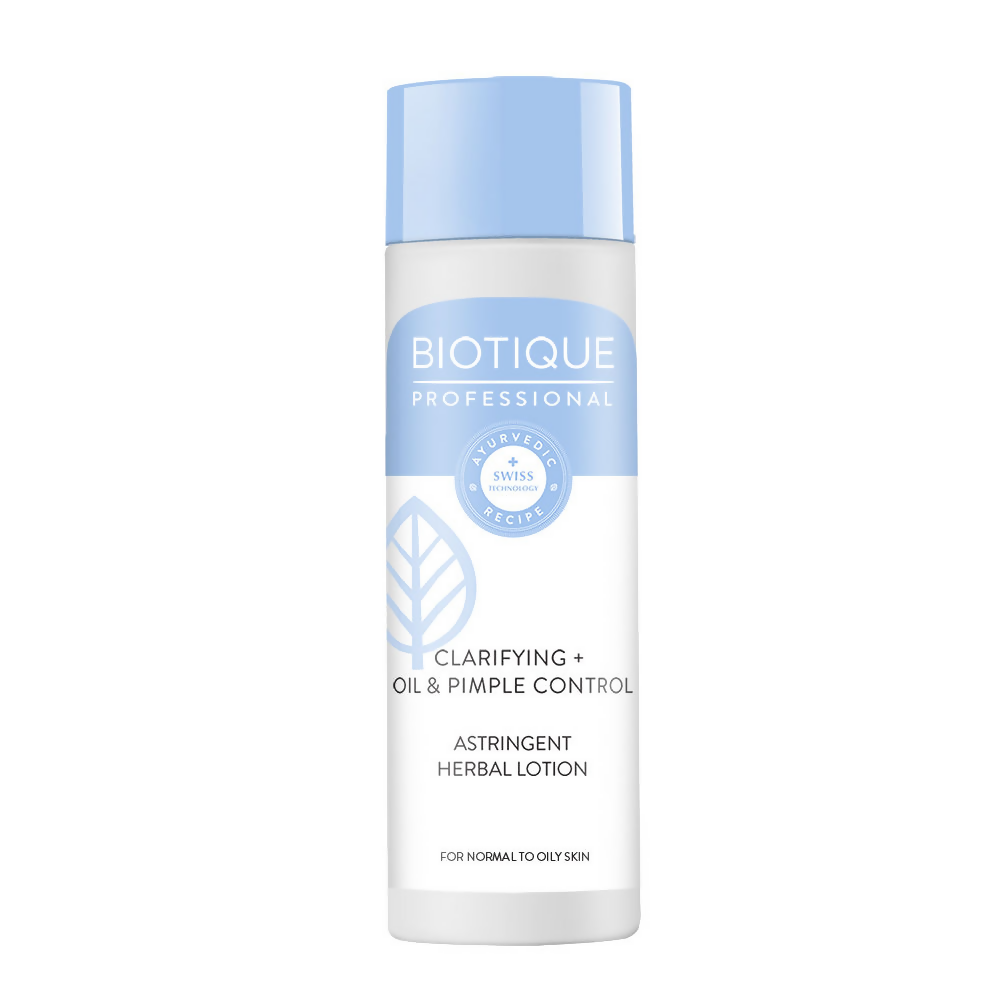 Biotique Professional Clarifying + Oil & Pimple Control Astringent Herbal Lotion