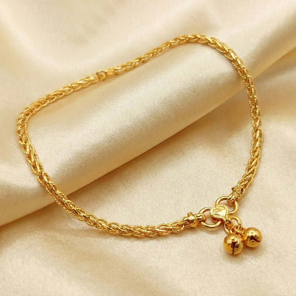JS Fashion Antique Designer High Gold Polish Fancy Style Payal for Women & Girls