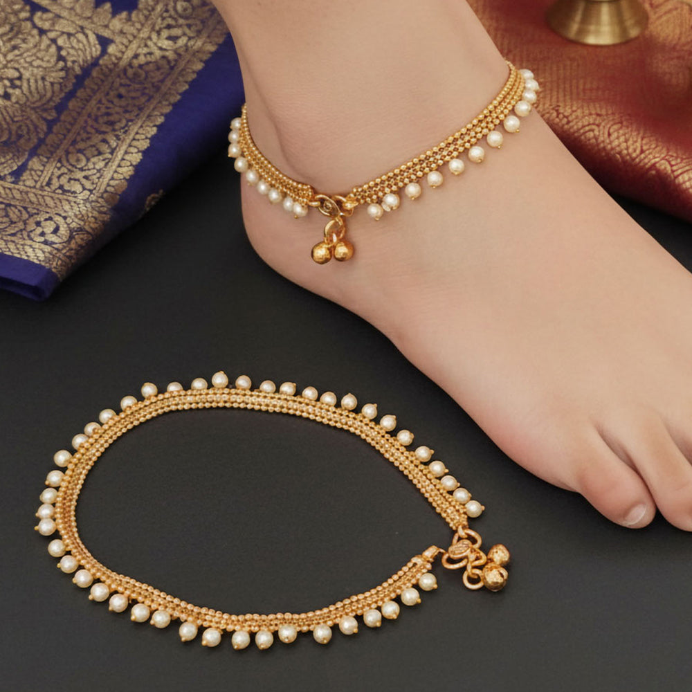 JS Fashion Premium High Gold Party Wear Payal for Women & Girls