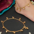 JS Fashion Designer High Gold Polish Party Wear Anklet Set for Women & Girls