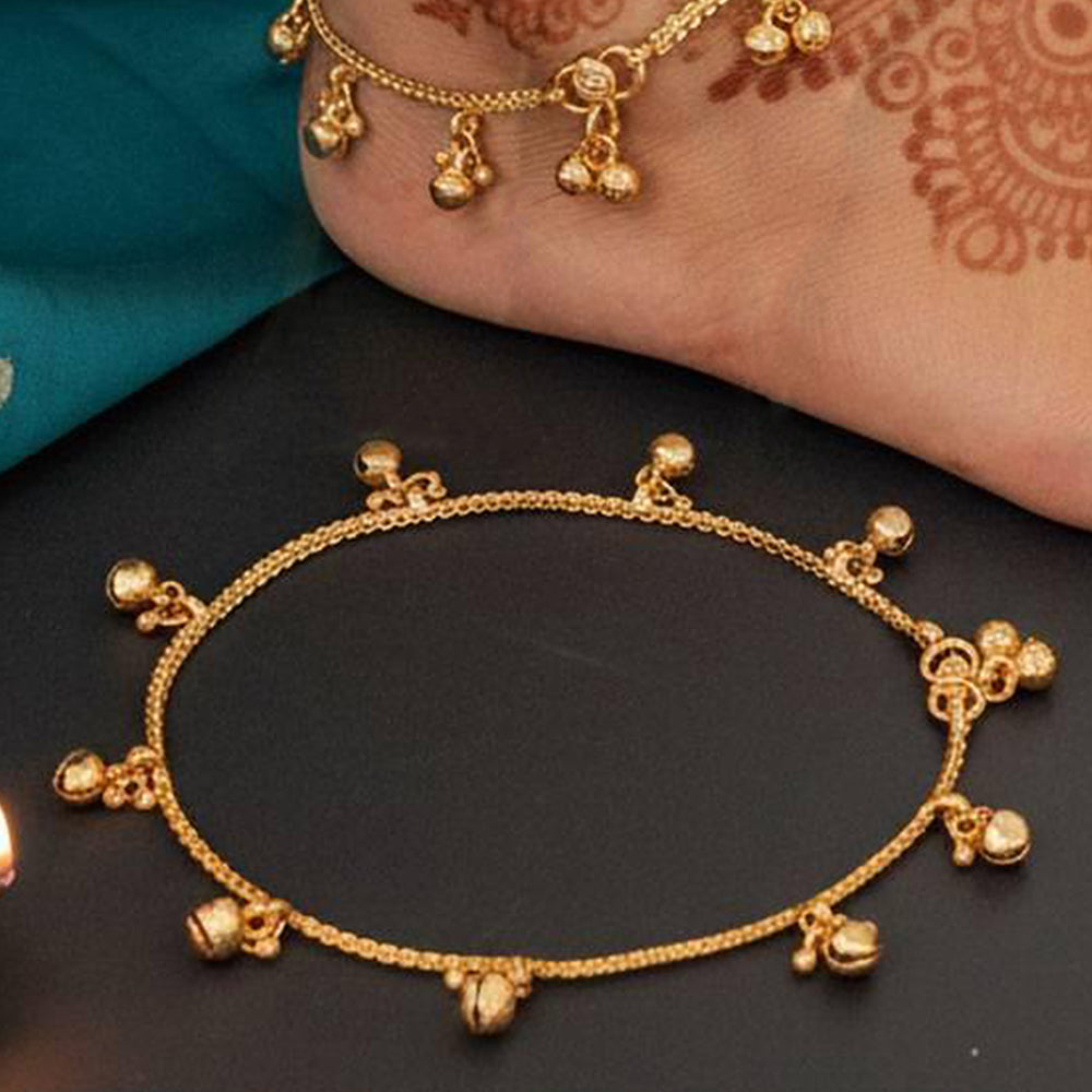 JS Fashion Traditional Ghungroo Dangle Designer Payal Set for Women & Girls