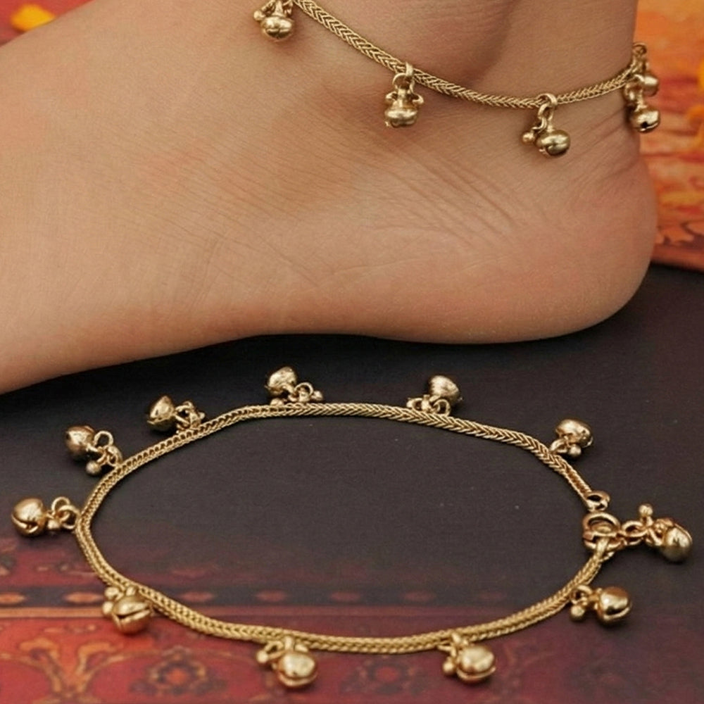 JS Fashion Elegant Wedding Ghungroo Designer Payal for Women & Girls