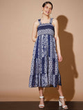 Myshka Women Blue Geometric Dresses