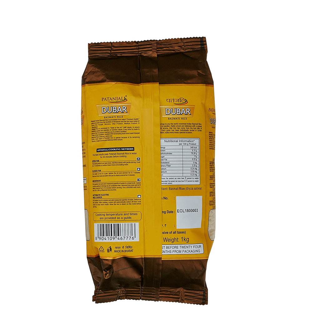 Patanjali Dubar Basmati Rice (1 kg)