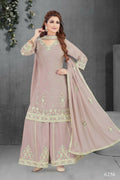 Joban Fashion Chinon Silk Dusty Peach Color Kurta Set