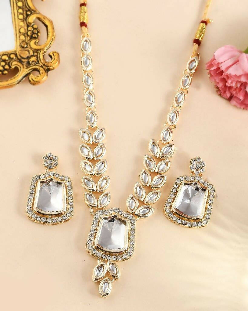 VOJ Women Silver Color stainless steel Jewellery Set