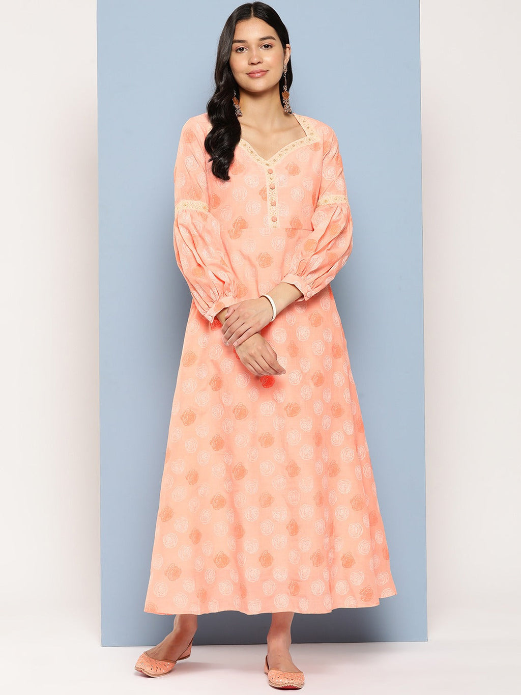 Yufta Peach Maxi Dress