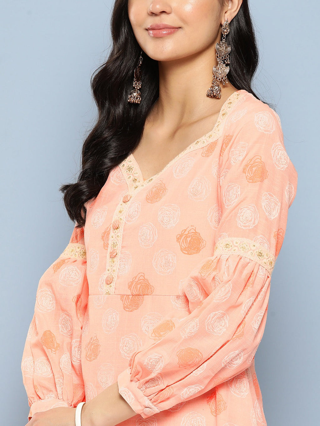 Yufta Peach Maxi Dress