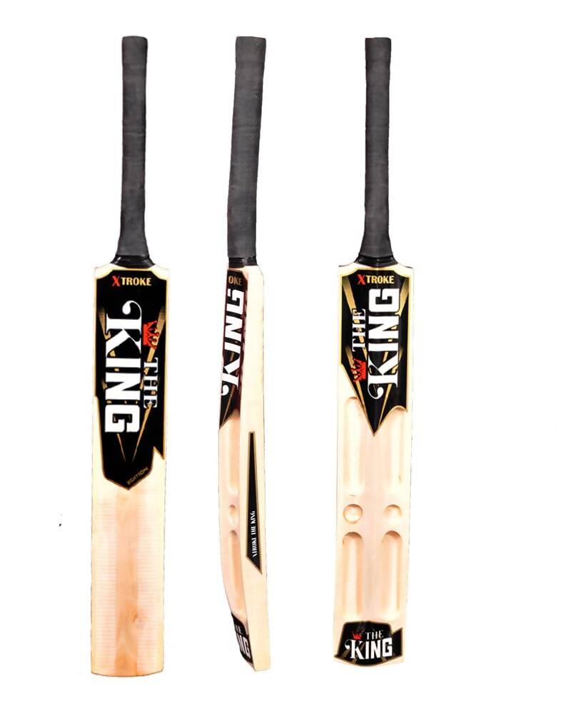 Xtroke The King Scoop Edition Willow Premium Cricket Bat with Bat Cover (Size 5)