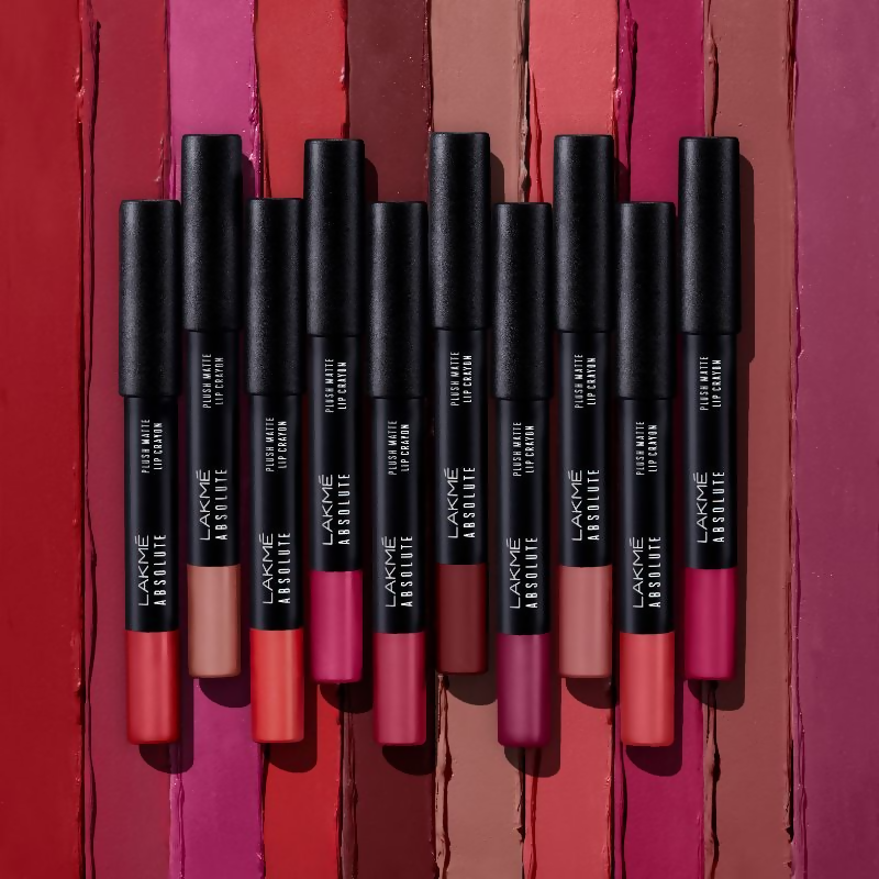 Lakme Absolute Plush Matte Lip Crayon - 303 Foxy Brown