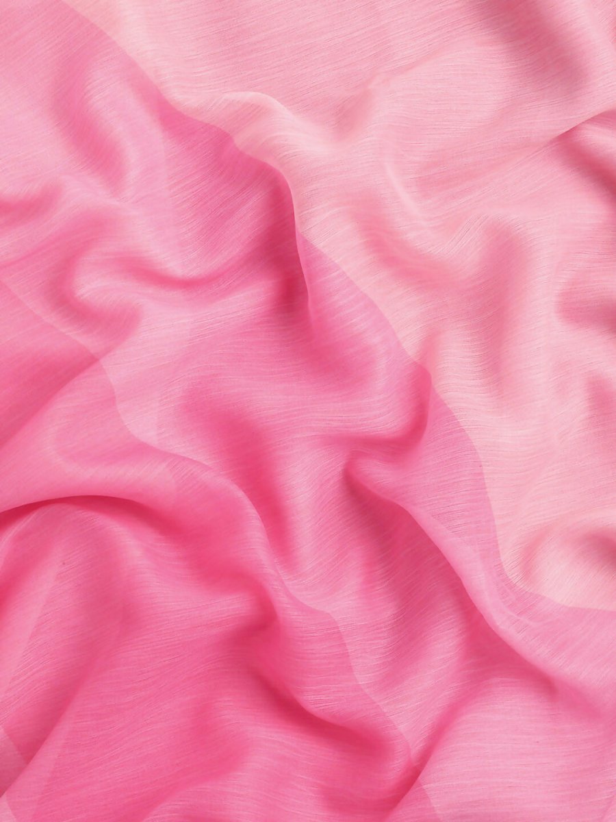 Ahalyaa Women's Traditional Semi Stitch Saree - Pink