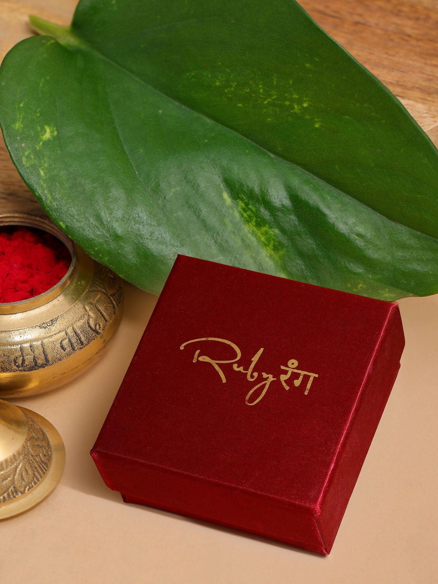 Ruby Raang Traditional Gold Earrings
