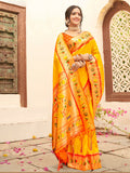 Shree Shyam Fashion Silk Blend Yellow Saree
