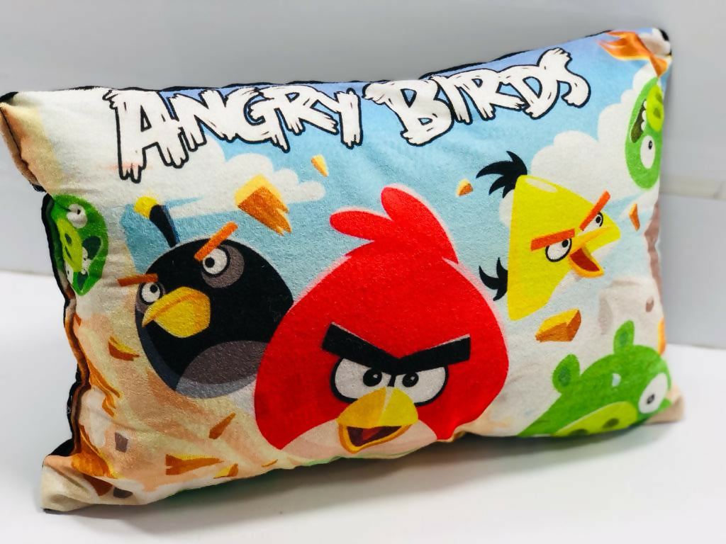 Unique Fashion Microfibre Filled Cushion For Kids - Angry Birds
