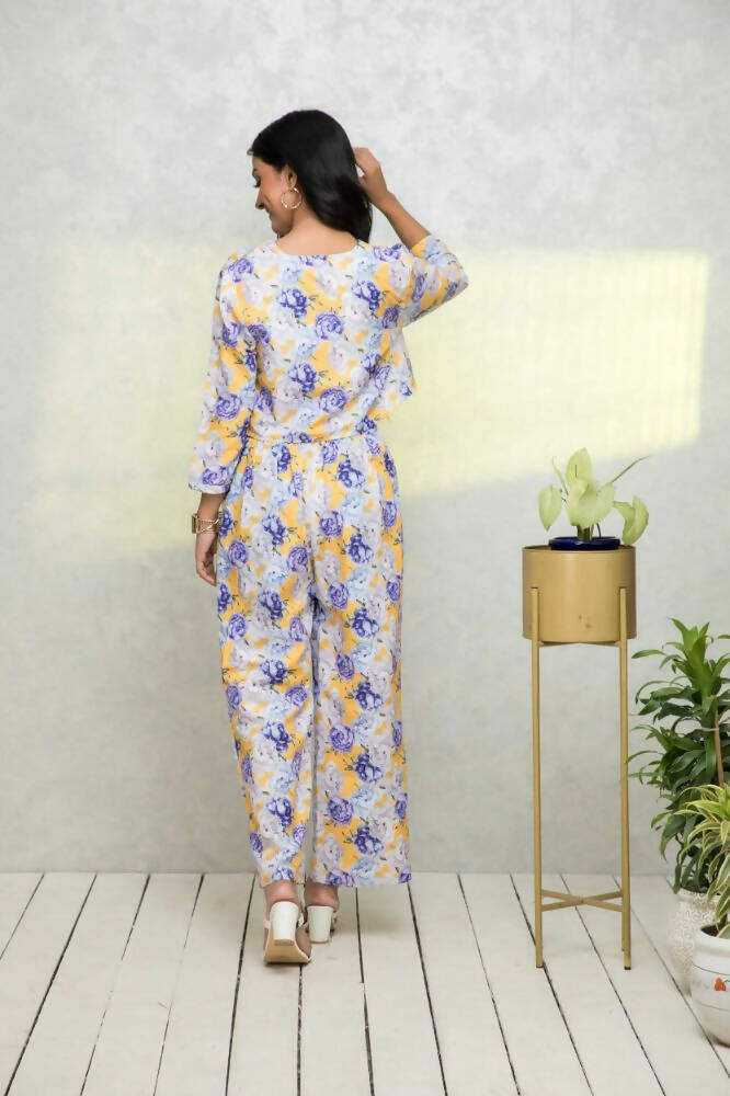 Myshka Women Multi Printed Pastels Co-Ords