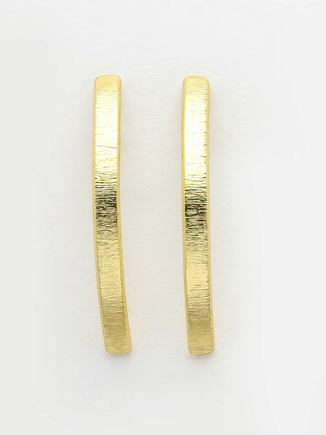 NVR Women Gold-Polished Geometric Shape Drop Earrings