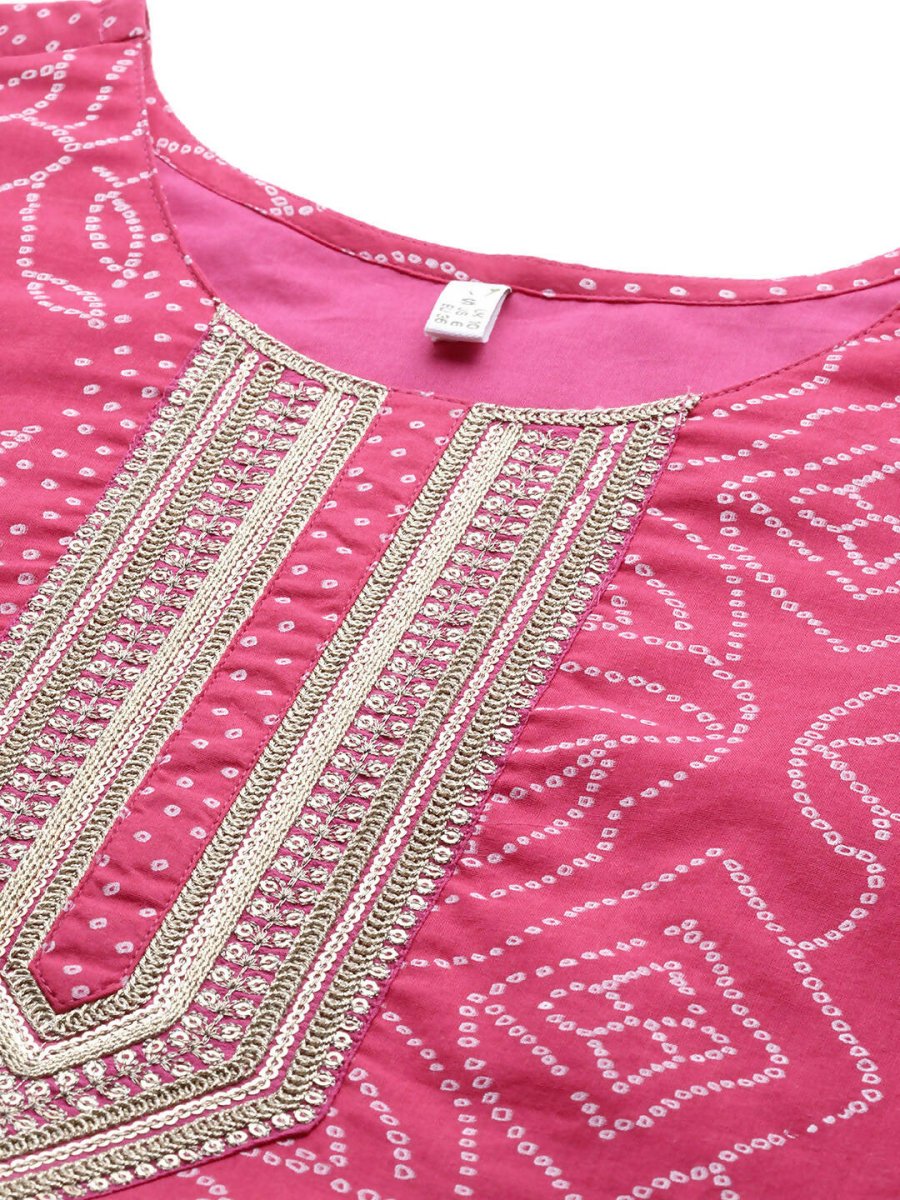 Ahalyaa Women's Traditional wear Dress - Pink