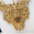 Jewel City Captivating Gold-Plated Peacock Necklace and Earrings Set