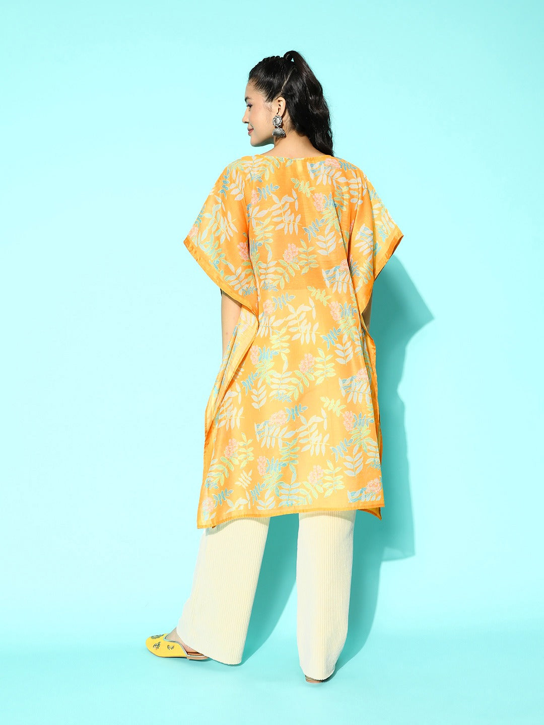 Yufta Printed Kaftan Kurta