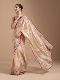 Teeya Creation Chiku Color Organza Silk Heavy Work Saree