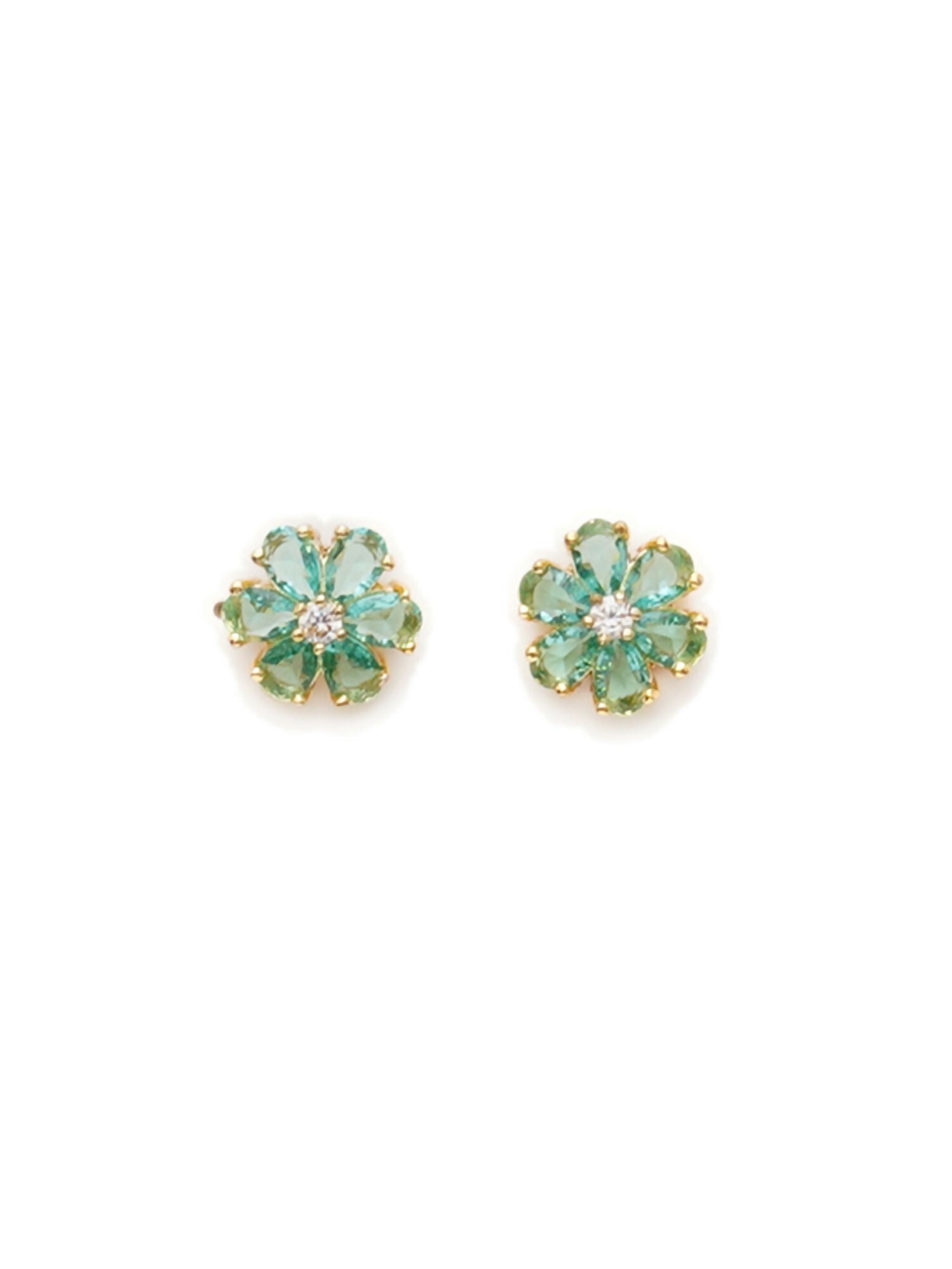 stone stud (mint green ) - Ruby Raang