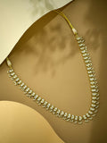 Nuyug 22K Gold-Plated Kundan & Pearl Studded Matha Patti Head Jewellery