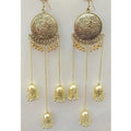 MS Fashion India Bahubali Tassel Sun Design With Long Hanging Jhumkas Earrings