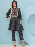 Joban Fashion Blue Printed Co Ord Set