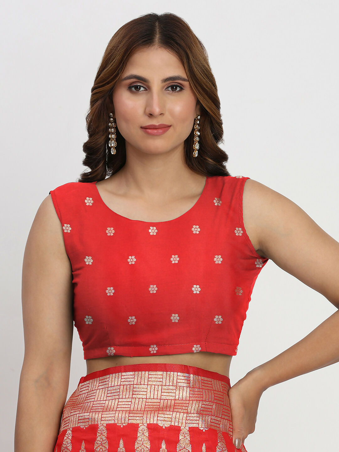 Shree Shyam Fashion Banarasi Silk Red Saree