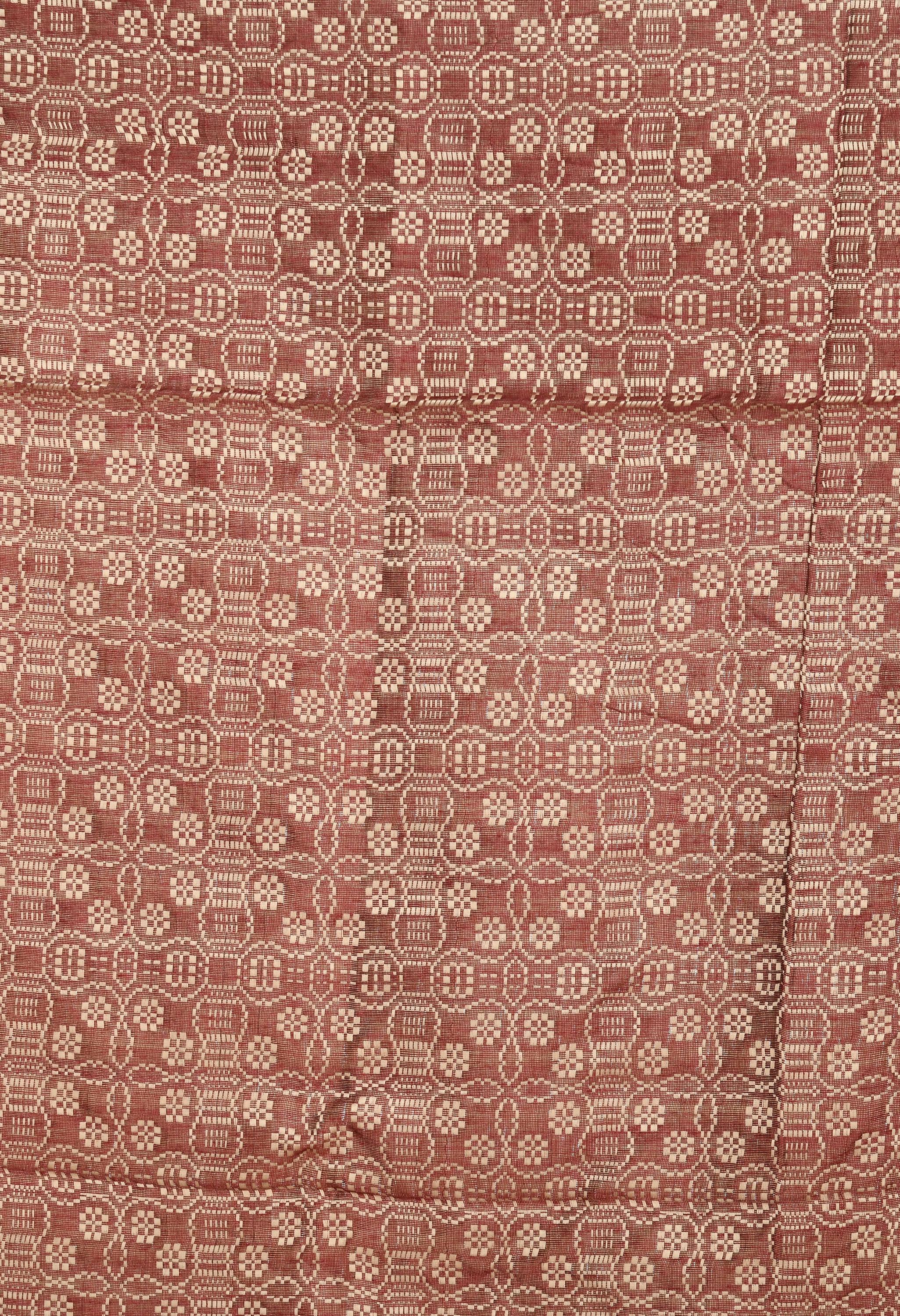 Mominos Fashion Moeza Handloom Cotton Dark Maroon Dupatta