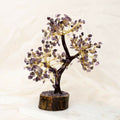 Indianvibez Bodh Amethyst Tree with Wooden Base 300 Beads