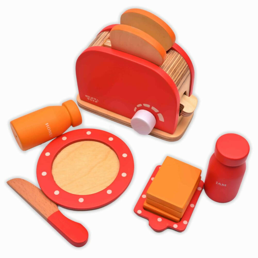 Nesta Toys Bread Pop-up Toaster Toy - Multicolor